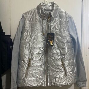 Silver Quilted Women's Jacket